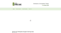 Desktop Screenshot of iowaspinecare.org